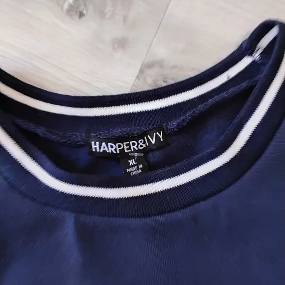 Harper Navy Crewneck NYC Sweater - Picture 2 of 5